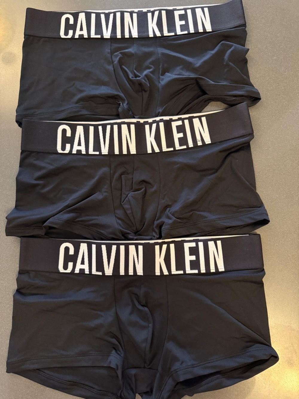 New Calvin Klein Black Stretch Logo Boxer Briefs - Intense Power. Microfiber